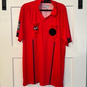 Official Sports Red USSF Referee Program V Neck Jersey Men’s XL